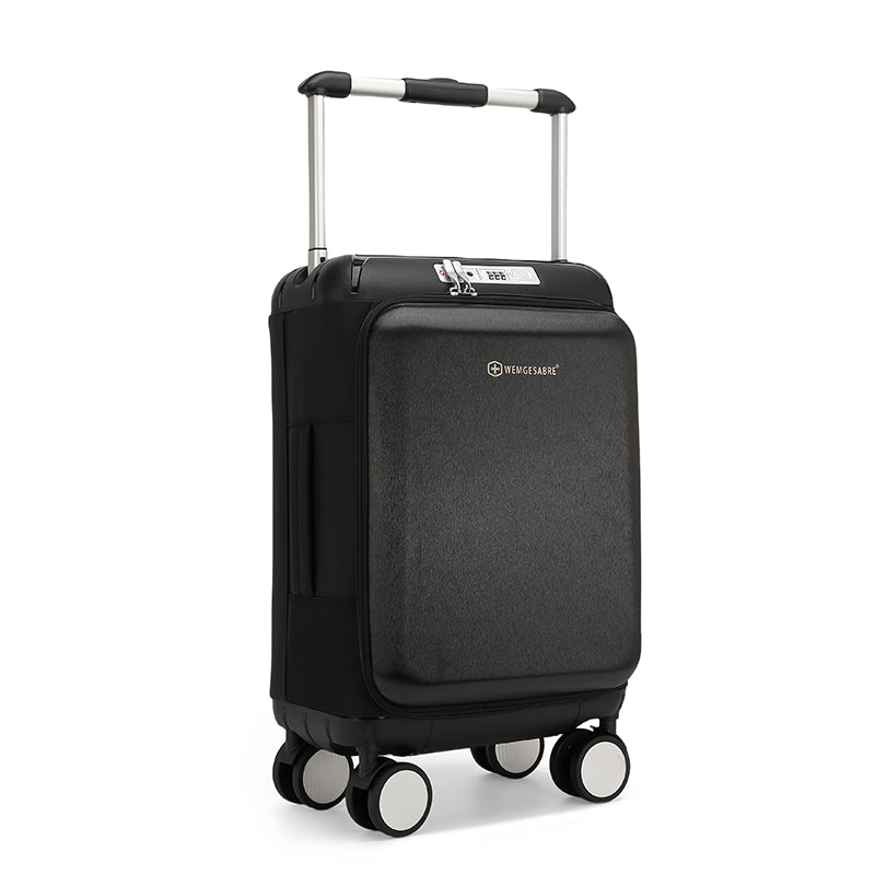 Valise Cabine Rigide Noire 4 Roues – Design Élégant & Maniable 🧳✨