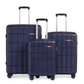 Ensemble complet de bagages de luxe - 3 pièces en polypropylène incassable (grandes tailles et fonctionnalités supérieures)