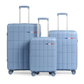 Ensemble complet de bagages de luxe - 3 pièces en polypropylène incassable (grandes tailles et fonctionnalités supérieures)