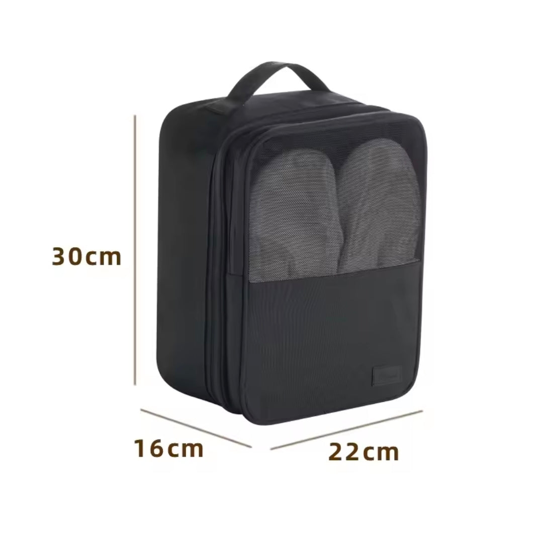 Boîte de Rangement pour Chaussures de Voyage – Sac Organisateur Compact avec Compartiments Intelligents