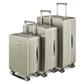 GEMULIN Ensemble de 3 bagages de voyage Cadre en aluminium avec porte-gobelet Valise à roulettes avec serrure TSA et roues